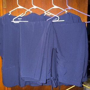 BUNDLE! 2 Navy Medical Scrub Set - Top & Pants